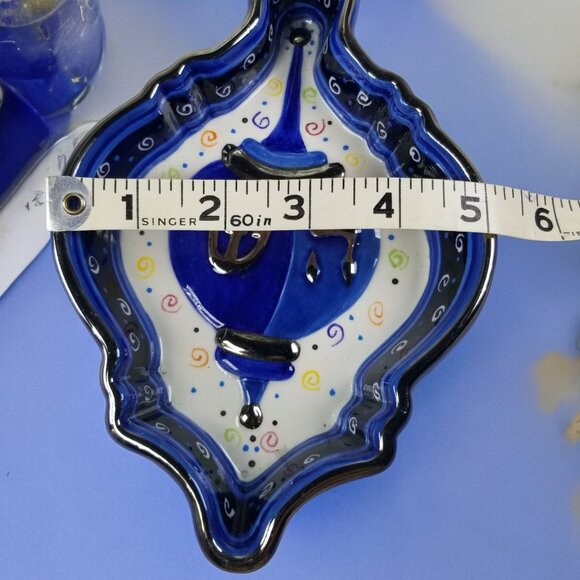 Vintage Jacob Rosenthal Dreidel Candy Dish Susan Fischer Weis Judaica Collection - Picture 6 of 15